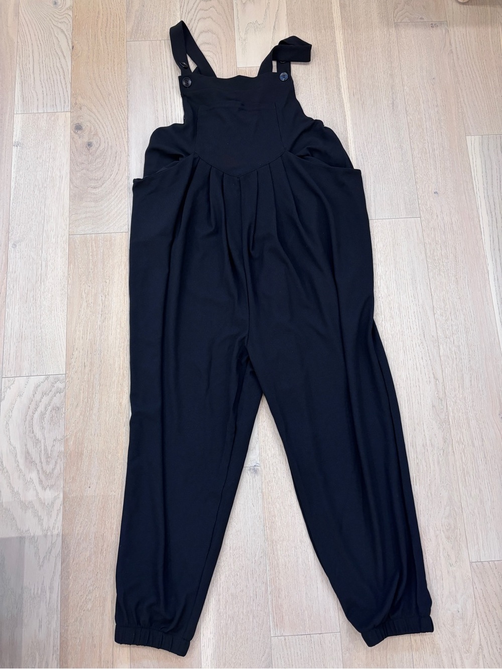 Halara Waffle Casual Maternity Jogger Overalls with Pockets - NWOT